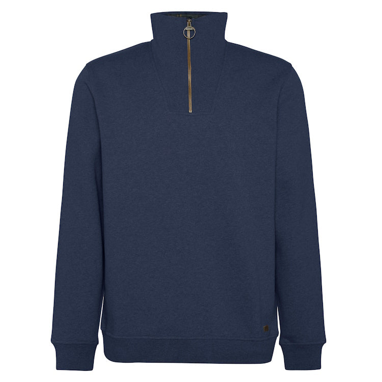 Barbour Nelson Half Zip Sweatshirt - Navy Marl