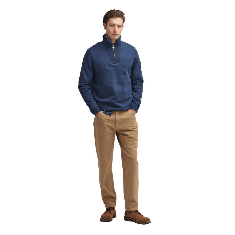 Barbour Nelson Half Zip Sweatshirt - Navy