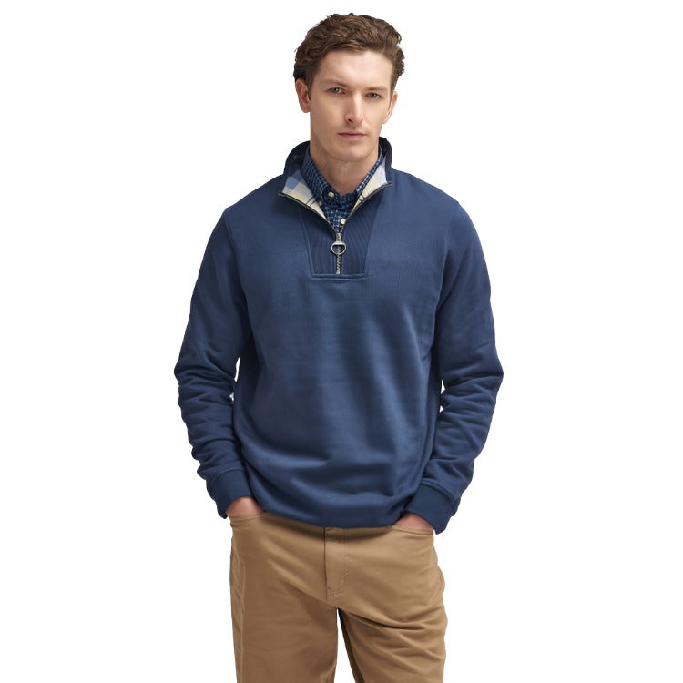 Barbour Nelson Half Zip Sweatshirt - Navy