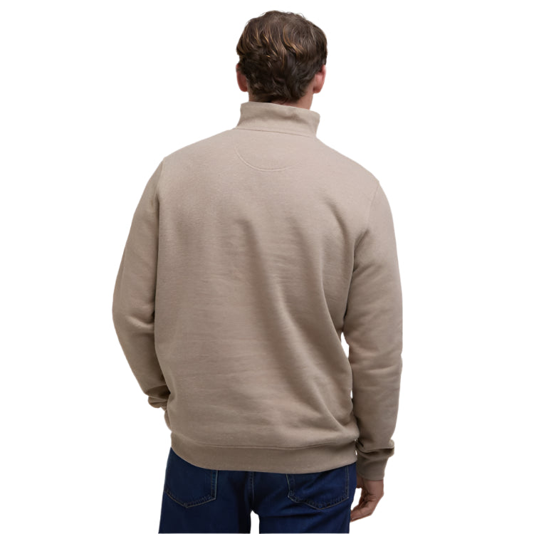 Barbour Nelson Half Zip Sweatshirt - Stone Marl 