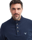 Barbour Egglescliff Overlayer Sweater - Navy