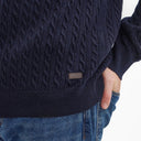 Barbour Ramsden Half Zip Knitted Jumper - Navy