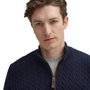 Barbour Ramsden Half Zip Knitted Jumper - Navy