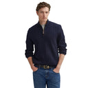 Barbour Ramsden Half Zip Knitted Jumper - Navy