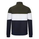 Hoggs of Fife Dumfries 1888 1/4 Zip Sweatshirt - Forest/White/Navy