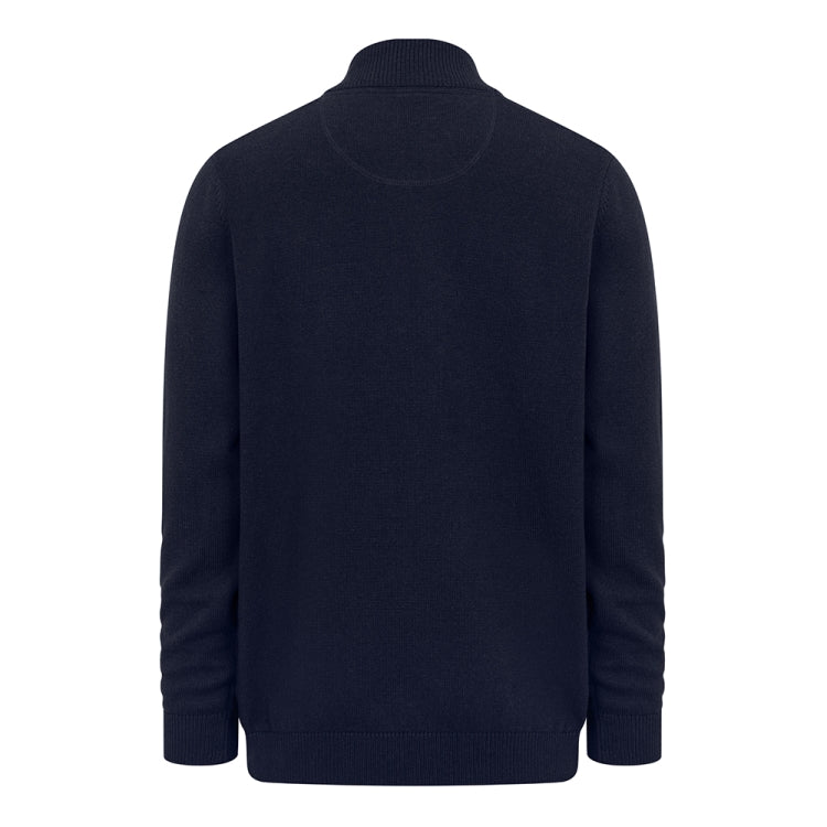 Hoggs of Fife Falkirk 1/4 Zip Pullover - Heather Blue