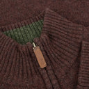 Hoggs of Fife Lothian 1/4 Zip Pullover - Redwood