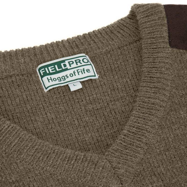 Hoggs Of Fife Melrose II V-Neck Pullover - Meadow Green Marl