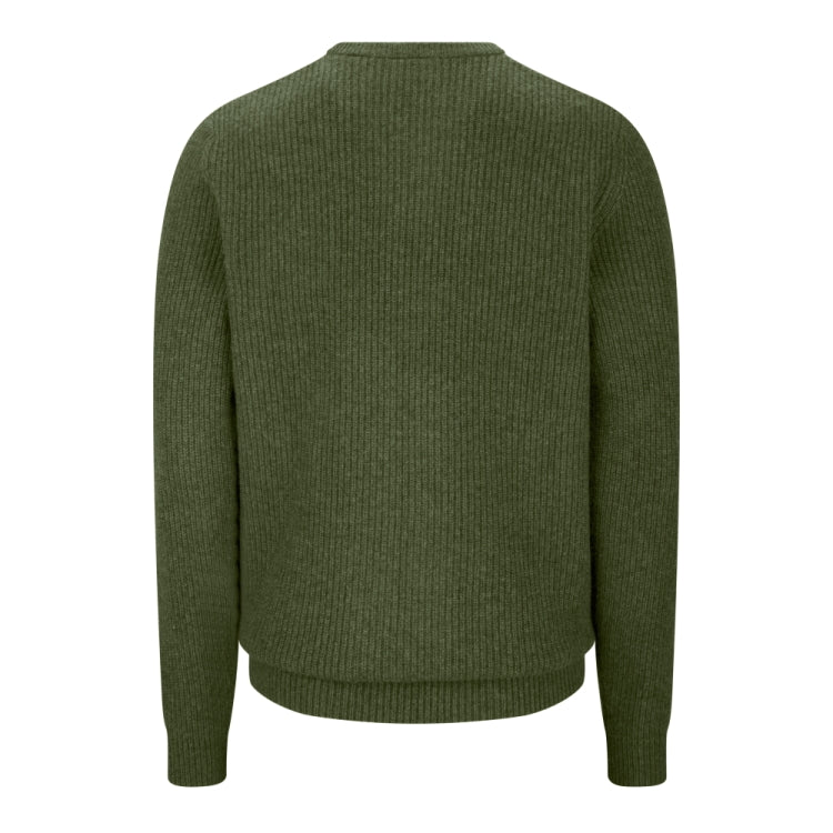 Hoggs Of Fife Borders Ribbed Knit Pullover - Thyme - John Norris