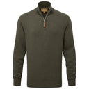 Schoffel Calton Cotton Cashmere 1/4 Zip Jumper - Loden Green