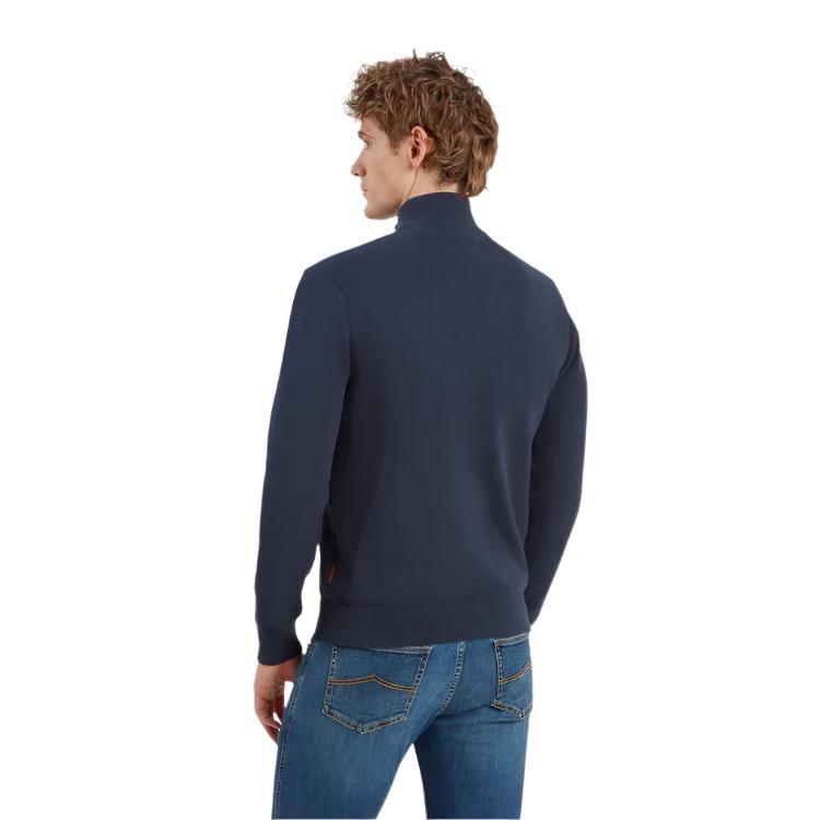 Schoffel Calton Cotton Cashmere 1/4 Zip Jumper - Petrol Blue