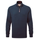 Schoffel Calton Cotton Cashmere 1/4 Zip Jumper - Petrol Blue