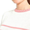 Schoffel Ladies Lee Bay Jumper - Soft White/Flamingo