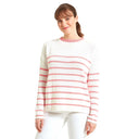 Schoffel Ladies Lee Bay Jumper - Soft White/Flamingo