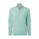 Schoffel Ladies Polperro Pima Cotton 1/4 Zip Sweater - Pale Mint