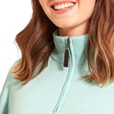 Schoffel Ladies Polperro Pima Cotton 1/4 Zip Sweater - Pale Mint