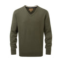 Schoffel Lewis Lambswool V Neck Jumper - Woodland