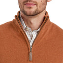 Schoffel Lewis Lambswool 1/4 Zip Jumper - Brick