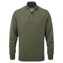 Schoffel Lewis Lambswool 1/4 Zip Jumper - Woodland