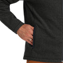 Simms Rivershed Full Zip Sweater - Black Heather