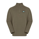 Ridgeline Baseline Pull On Zip Top - Light Bark Marl