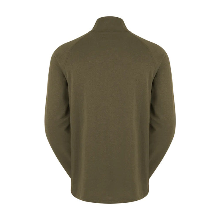 Ridgeline Baseline Pull On Zip Top - Light Bark Marl