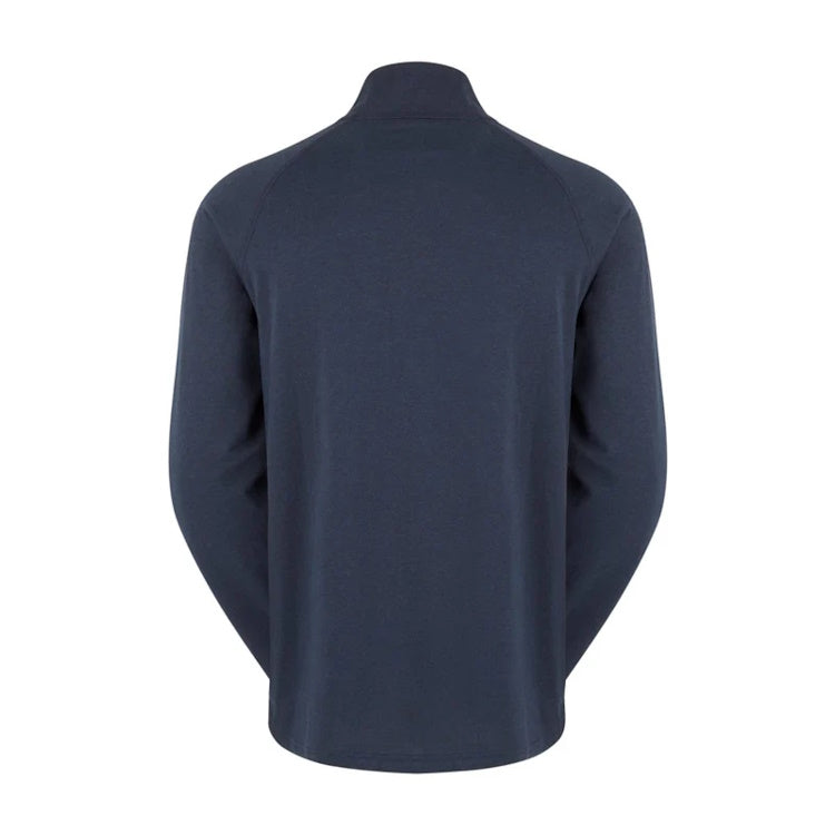 Ridgeline Baseline Pull On Zip Top - Navy Marl