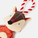 Joules Tweed Fox Rope Dog Toy