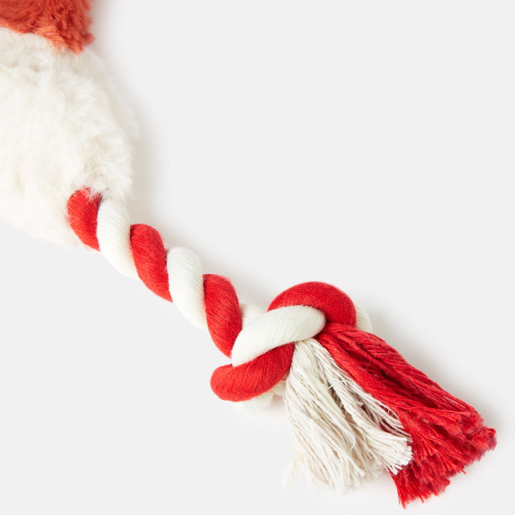 Joules Tweed Fox Rope Dog Toy