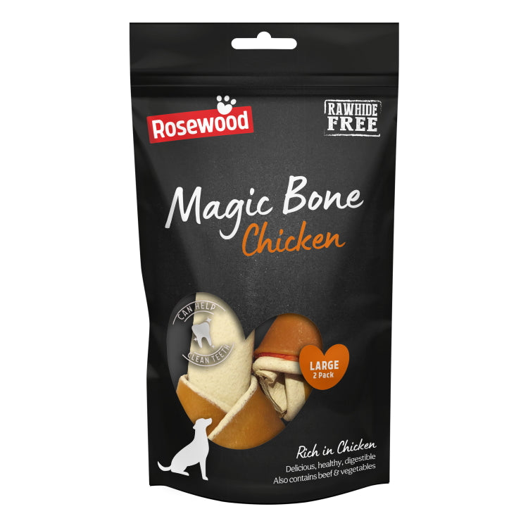 Rosewood Magic Bone Dog Treats - Magic Bone Chicken 2pc 140g