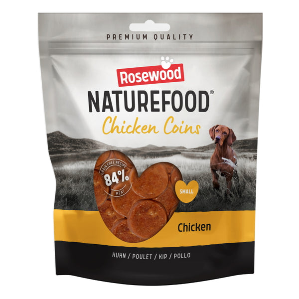 Rosewood Naturefood Dog Treats - Chicken Coins Value Pack 320g