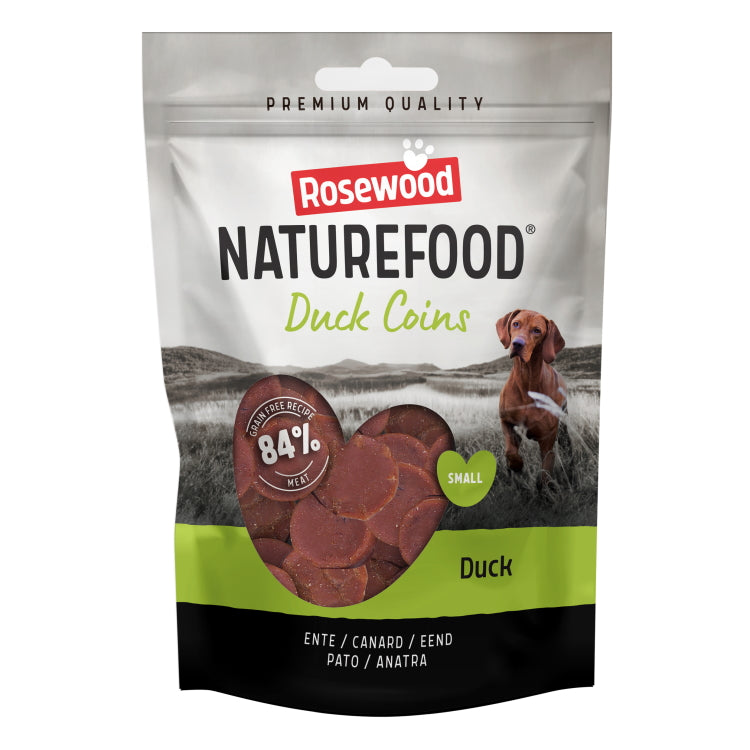 Rosewood Naturefood Dog Treats - Duck Coins 100g