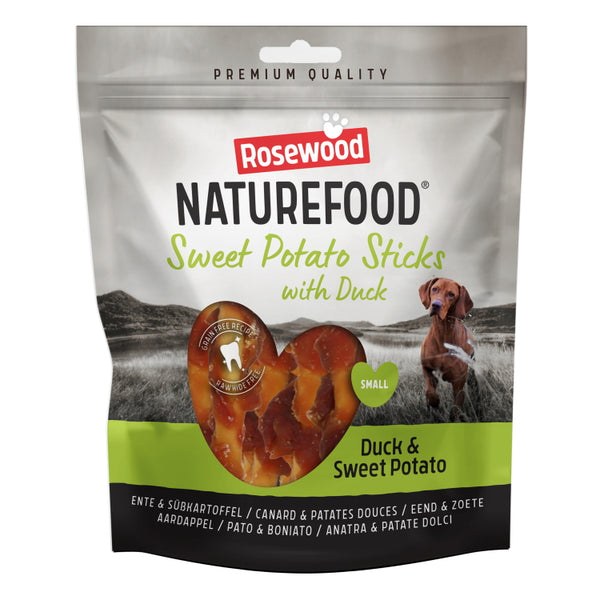 Rosewood Naturefood Dog Treats - Duck Sweet Potato Sticks Value Pack 320g