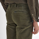 Barbour Moleskin Tailored Fit Trousers - Dark Olive