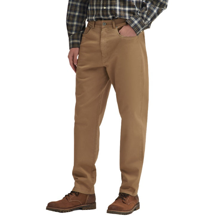 Barbour Washed Stretch Twill Trousers - Stone