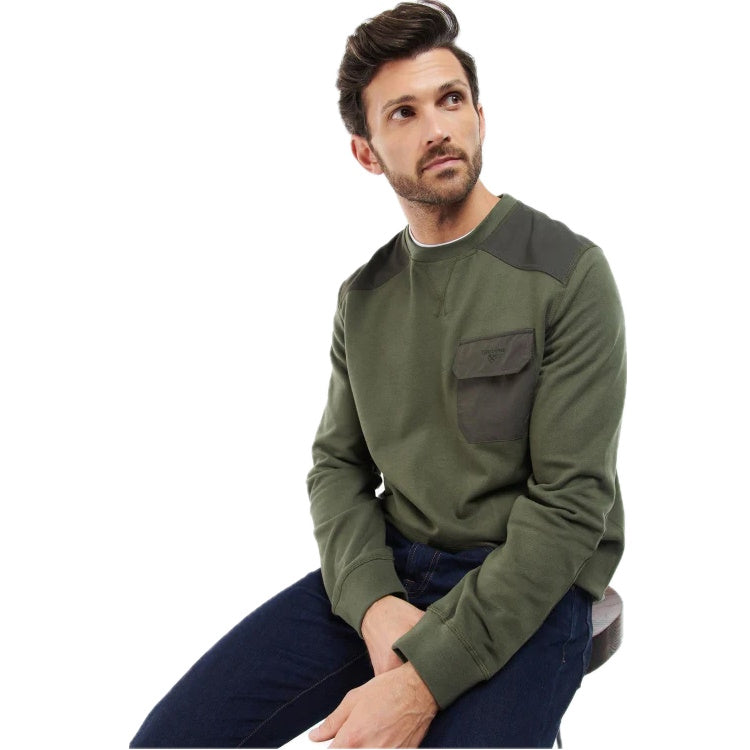 Barbour Holkham Crew Sweatshirt - Olive