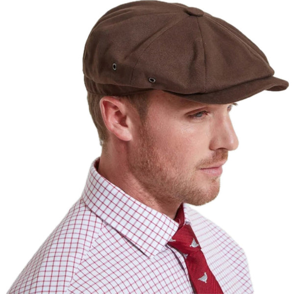 Schoffel Beeley Bakerboy Cap - Dark Brown