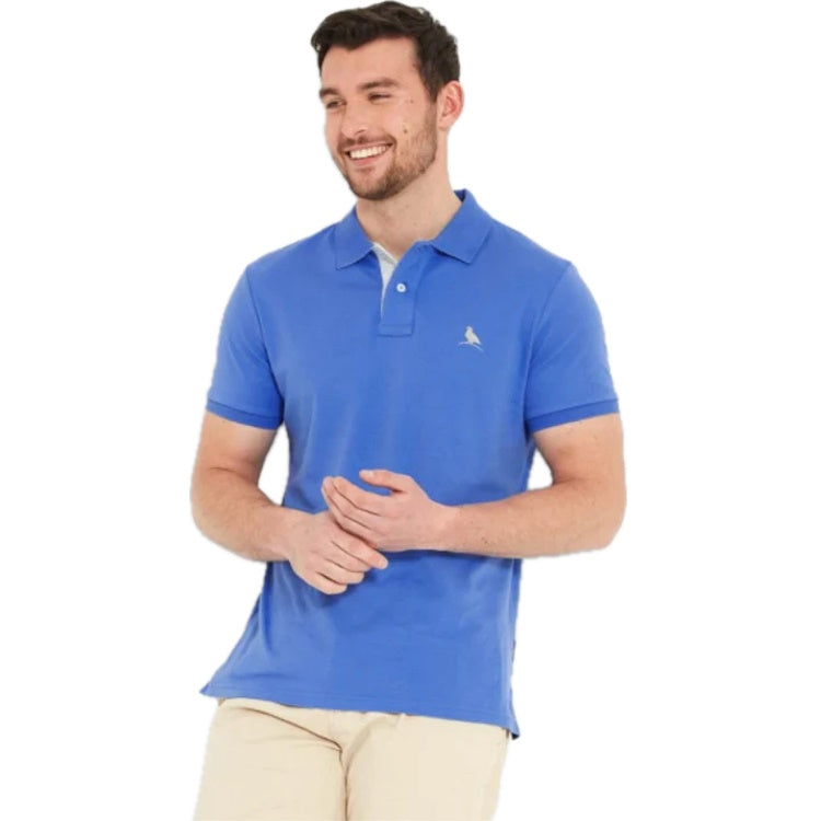 Schoffel St Ives Jersey Polo Shirt - Cornflower Blue