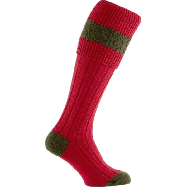 Pennine Byron Shooting Socks - Ruby