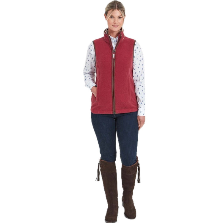 Schoffel Ladies Lyndon II Fleece Gilet - Pomegranate