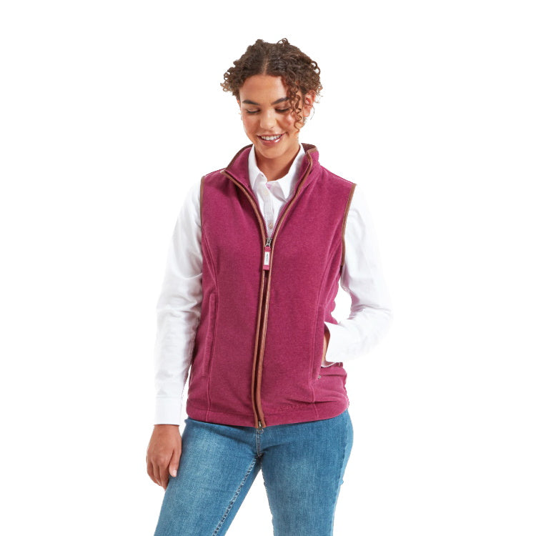 Schoffel Ladies Lyndon Fleece Gilet - Mulberry