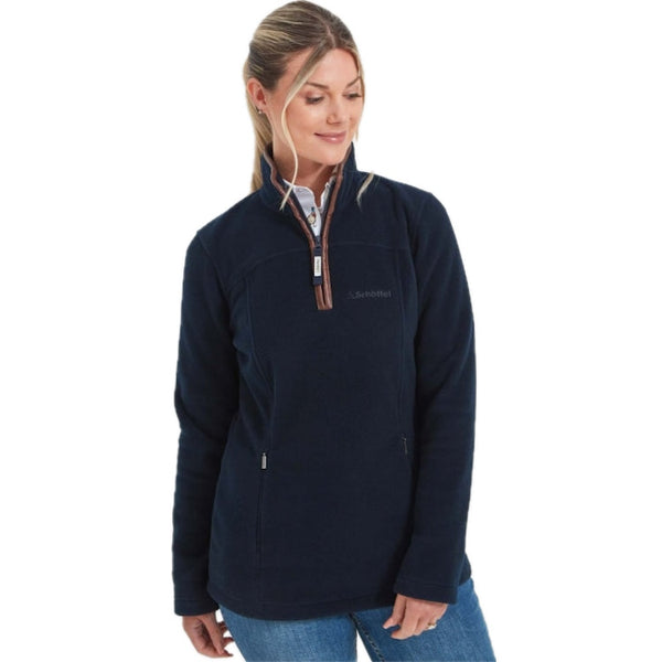 Schoffel Ladies Tilton 1/4 Zip Fleece - Navy