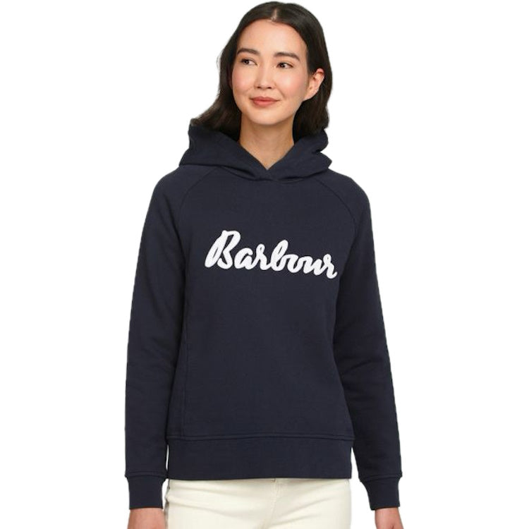 Barbour Ladies Otterburn Hoodie - Navy