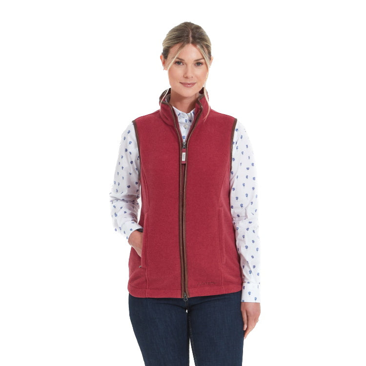 Schoffel Ladies Lyndon II Fleece Gilet - Pomegranate