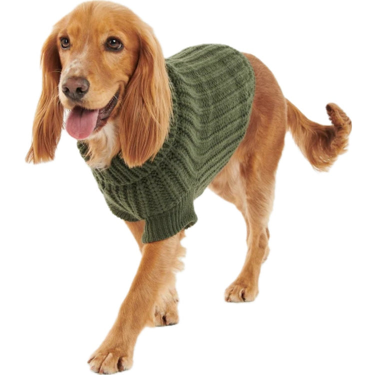 Barbour Saltburn Dog Jumper - Olive