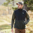 Ridgeline Hybrid Fleece Vest - Black/Olive