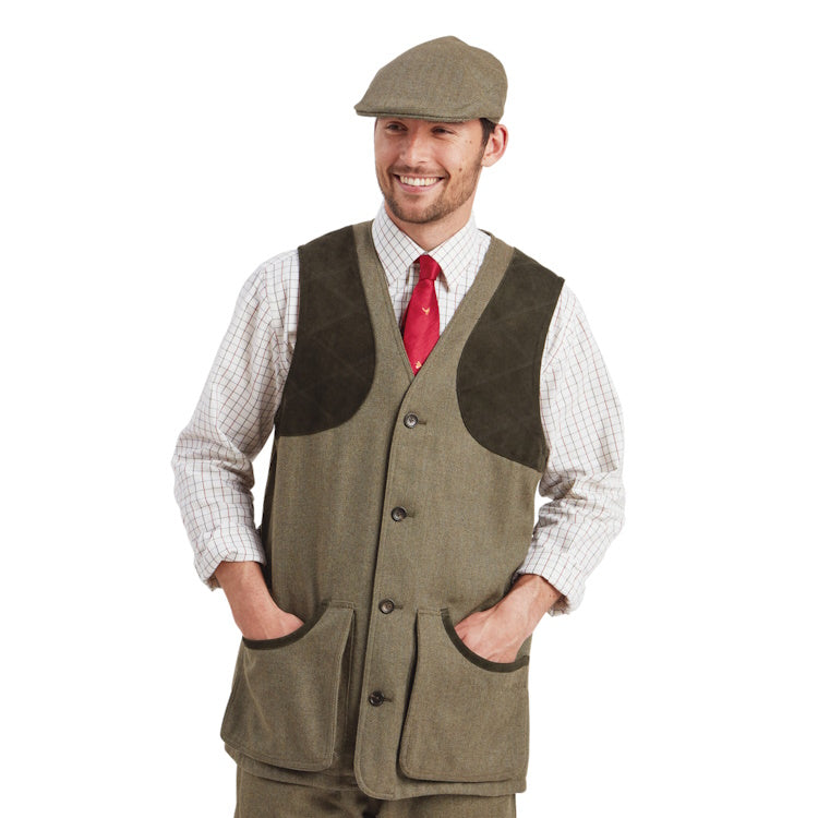 Schoffel Ptarmigan Tweed Waistcoat II - Herringbone Tweed