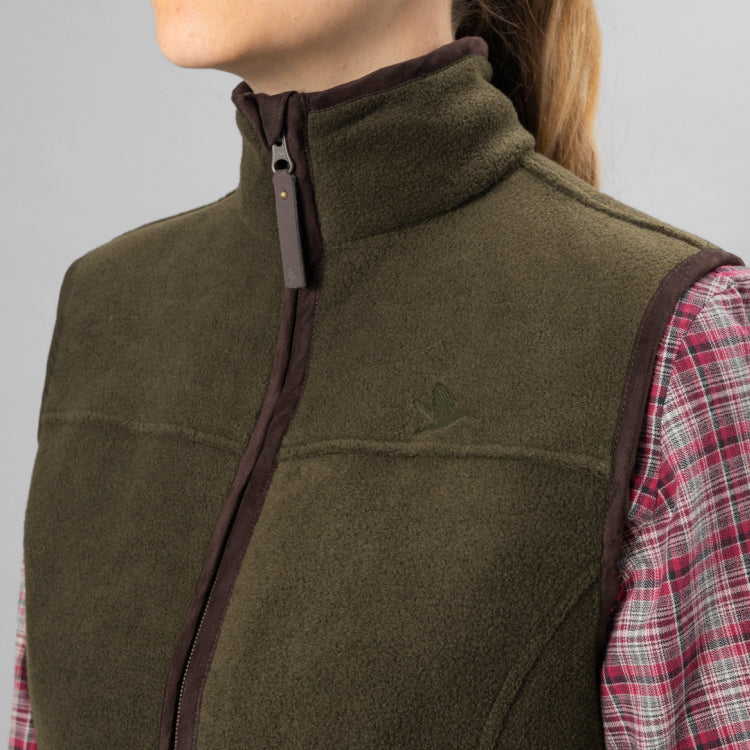 Seeland Ladies Woodcock Ivy Fleece Waistcoat - Pine Green Melange