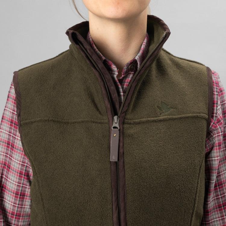 Seeland Ladies Woodcock Ivy Fleece Waistcoat - Pine Green Melange