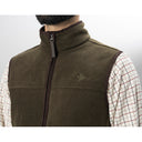 Seeland Woodcock Earl Fleece Waistcoat - Pine Green Melange